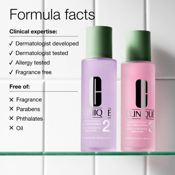 Clinique Clarifying Lotion Exfoliator for Skin Type 3 (Combination-Oily) 2oz New - Picture 8 of 8